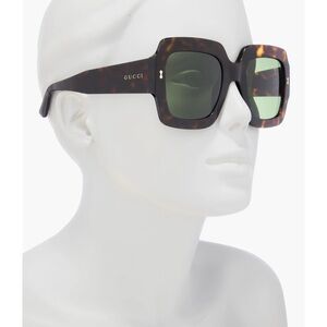 Gucci Oversized Havana Tortoise Sunglasses